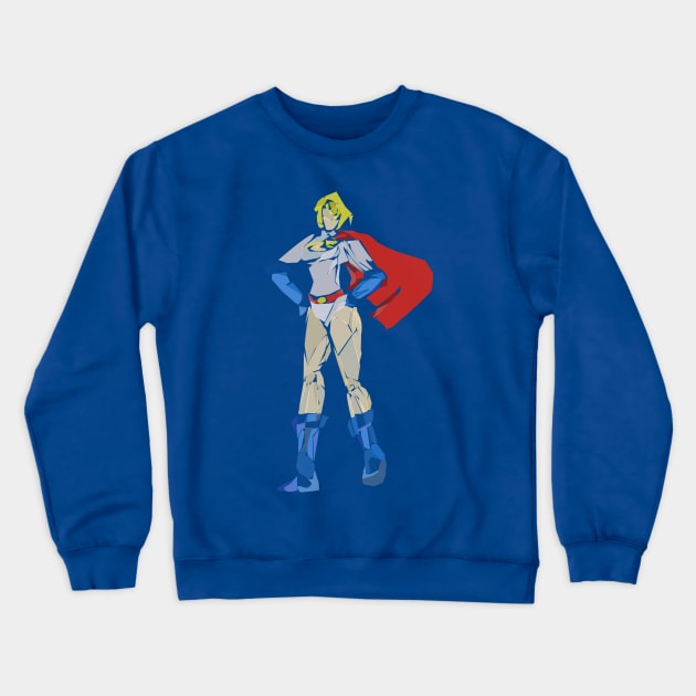 Power Girl Crewneck Sweatshirt by Newtegan